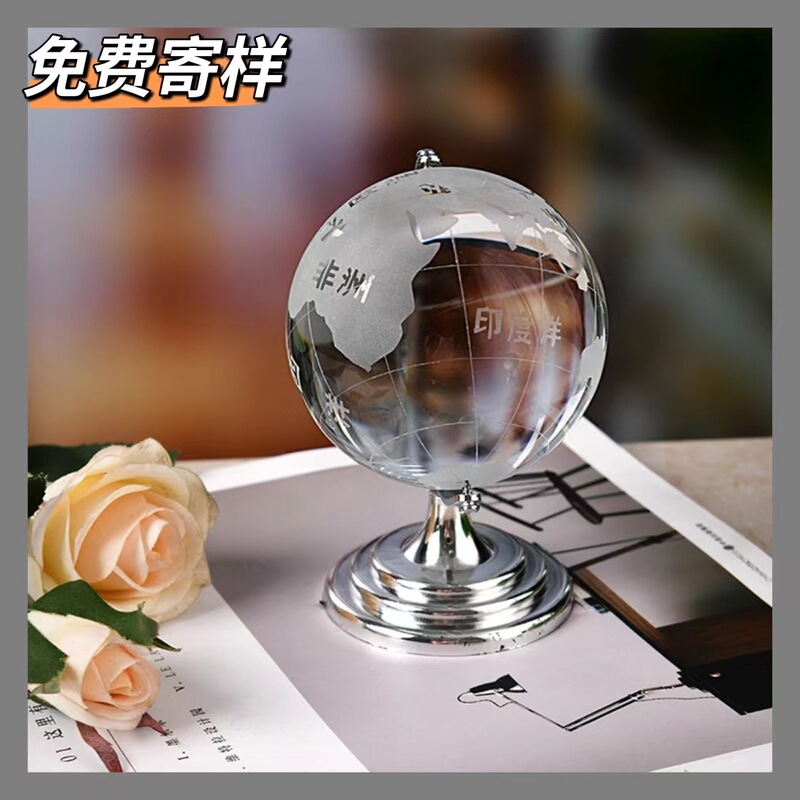 Pujiang Crystal Glass Globe Transparent Mini Globe Creative Desktop Ornaments Glass Ball Gift Pujiang Crystal Glass Globe Transparent Mini Globe Creative Desktop Ornaments Glass Ball Gift