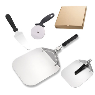 Pizza Shovel Combination Cake Transfer Shovel Foldable Thickened Baking Tools Kitchen Household Large Pizza Shovel in Stock