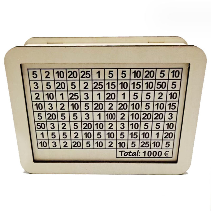 Caja de dinero transfronteriza con contador de la calidad de la casa Contador objetivo alcancía niños caja de regalo artesanías