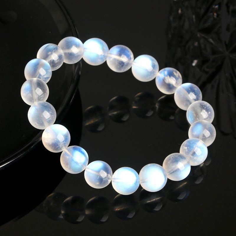 Natural Blue Moonlight Bracelet High Goods Cat's Eye Moonlight Stone Night Elf High Ice Crystal Gem Wholesale