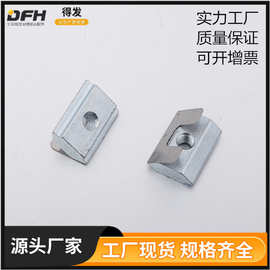 铝型材配套使用镀锌T型弹片槽口螺母 槽口10 2A41.BA.01