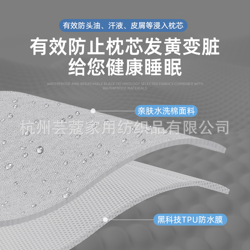 Capa protectora aislante para el núcleo de la almohada, funda de almohada de algodón lavable para uso doméstico, protector de núcleo de almohada anti-sudor y aceite para hombres, protector de almohada a prueba de suciedad, barrera contra la suciedad de la almohada.