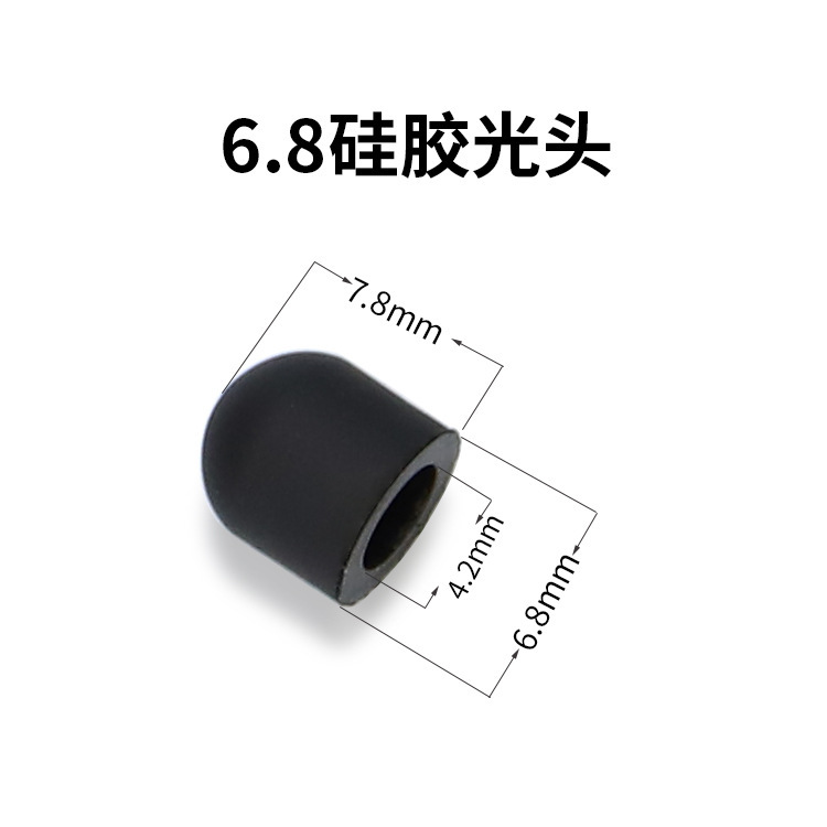 Venta directa de fábrica pasiva pluma capacitiva cabeza de la pluma de silicona pantalla táctil pluma táctil cabeza de la pluma de goma universal cabeza táctil