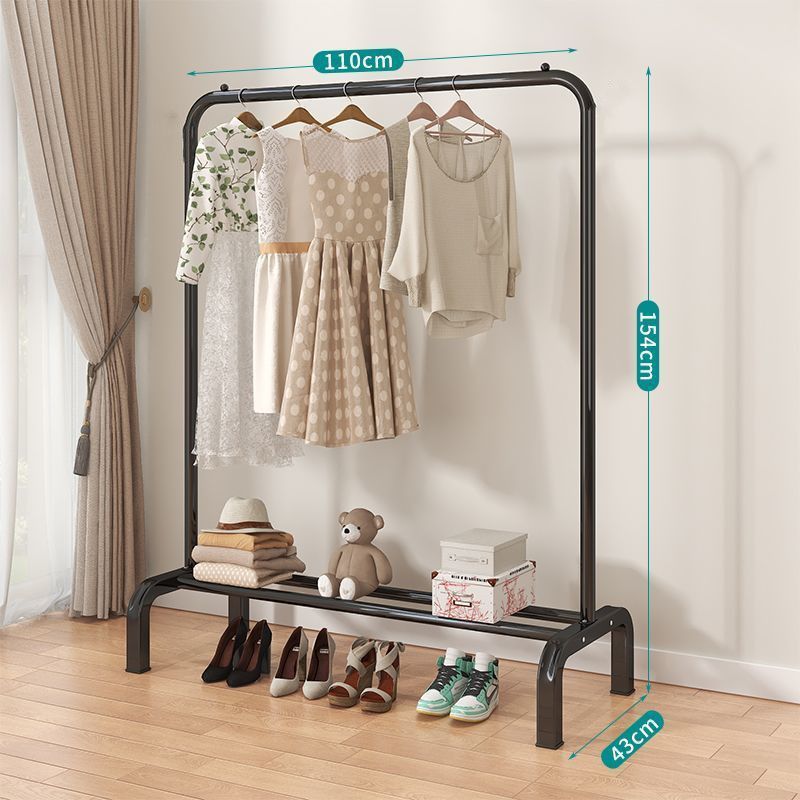 Percha de secado de ropa para piso de dormitorio doméstico balcón colgante de aire plegable dormitorio de estudiantes simple almacenamiento de ropa barra fría