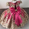 Children's dress, skirt, lace small princess costume, 2021 collection, suitable for import, suitable for teen, with embroidery
