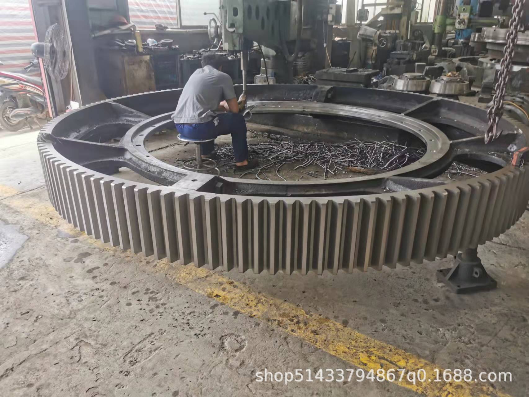 展鹏机械卧式干燥机大齿轮，回转式干燥机大齿圈