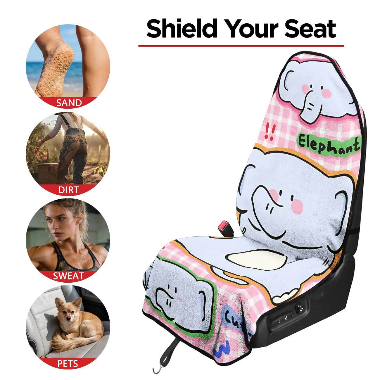 Car seat towel cover front seat protector suitable for gym and exercise, universal for all seasons, car use 44
