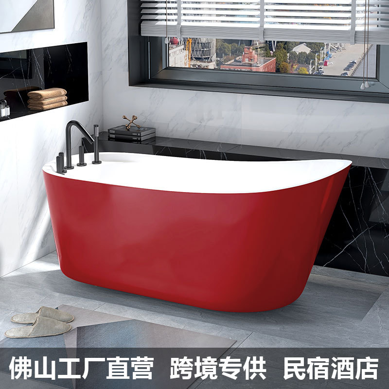 Japanese-style B & B Small-sized Bathtub Home Toilet Adult Independent Bathtub 1.4-1.7m Acrylic Bathtub
