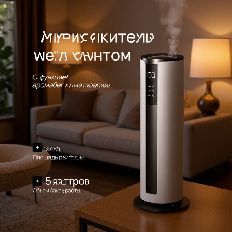 Russia's Best-Selling 9L Air Humidifier, Household Floor-Standing Ultrasonic Large-Capacity Water-Filling Mist Aromatherapy Machine