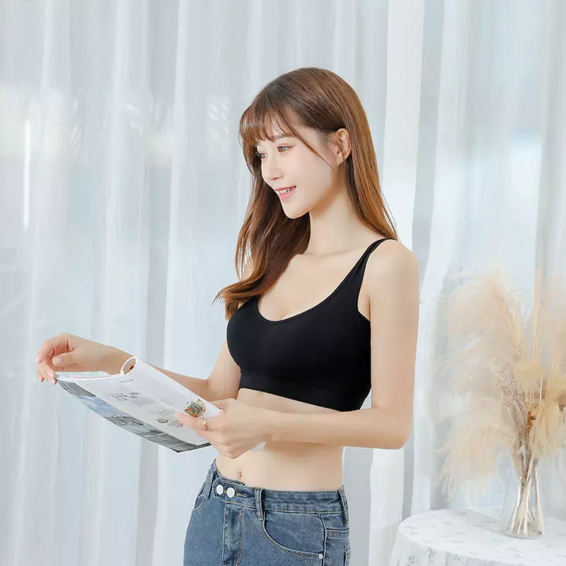 日本跨境文胸无钢圈聚拢上托收副乳内衣性感美背无缝调整型胸罩