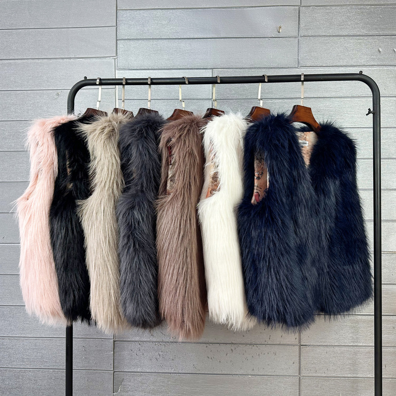 2026 Autumn/Winter Faux Fur Toca Eco-Friendly Fur Vest Artificial Lamb Wool Warm Vest Women's Jacket