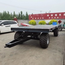 重型搬运拉货推车各类拖车出售仓库四轮拖板车大型仓库货物搬运车