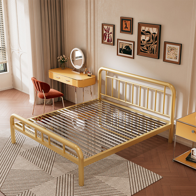 304 stainless steel bed frame gold + 23 beams