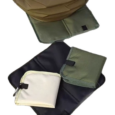 External Folding Seat Cushion, Portable Small Mat, Bus Park Cooling and Moisture-Proof Mat, Thick Oxford Cloth Seat Cushion