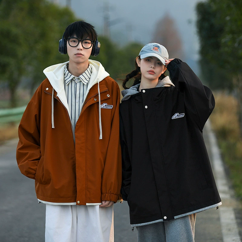 Куртка осенне-зимняя мужская и женская пара модный бренд Hong Kong Wind Mountain Style Ветер-доказательство брызг воды шить Открытый путешествия пара куртка