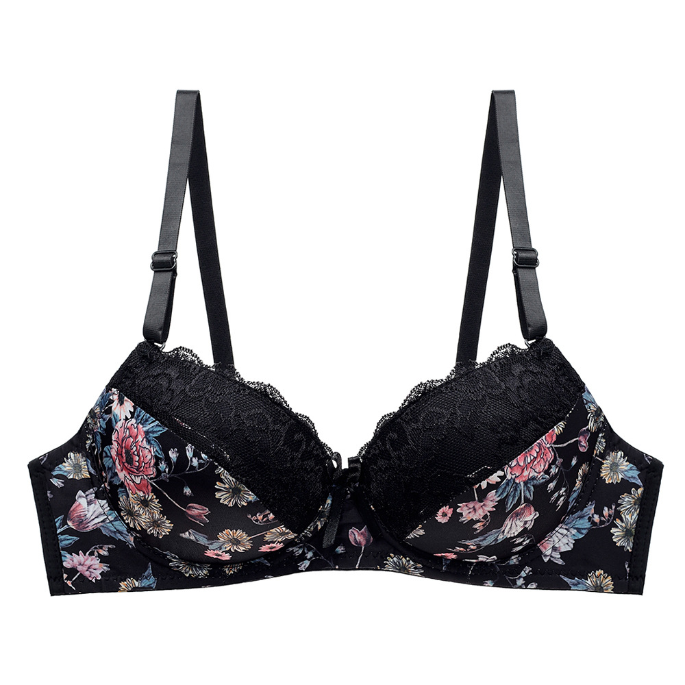 Bra sexy impresa de encaje ropa interior adorable Aliexpress deseo explosión