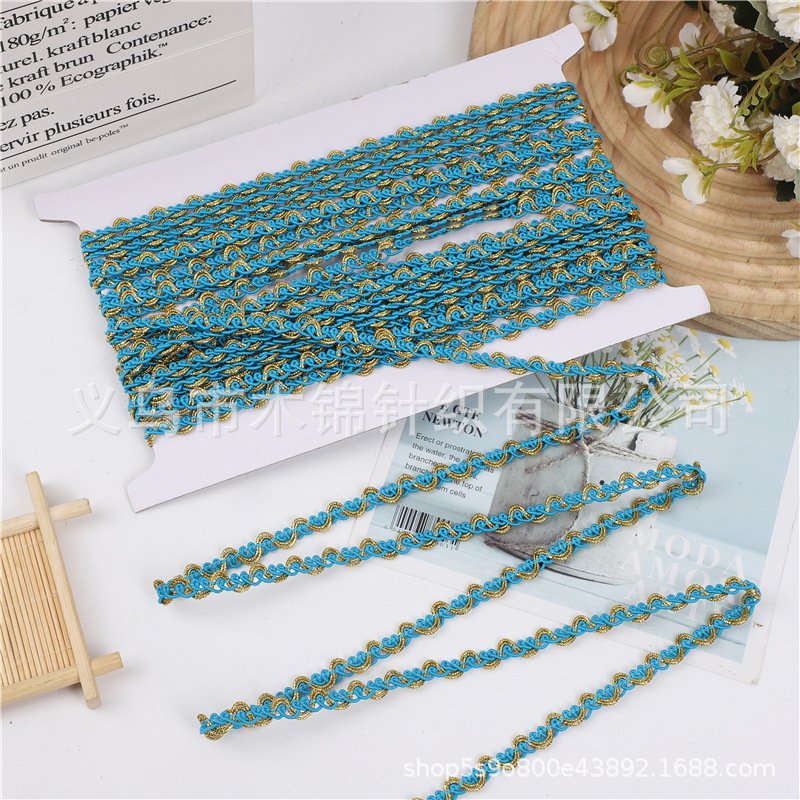 Exquisitos accesorios de encaje de Phnom Penh multicolor, accesorios de bricolaje para decoración de ropa y artesanías