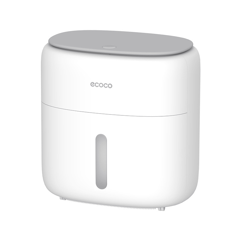 Caja caja de pañuelos de papel higiénico higiénicos rack de almacenamiento caja de pañuelos montado en la pared soporte de papel de rollo impermeable libre