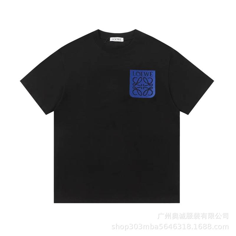 クロスボーダー 25ss Luojia 刺繍ロゴ クラシック ファッション ルーズ コットン Tシャツ カジュアル 半袖 男女兼用 カップル用|undefined