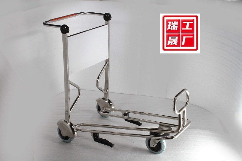 机场行李车手推车自动刹车行李手推车航站楼行李手推车瑞晟