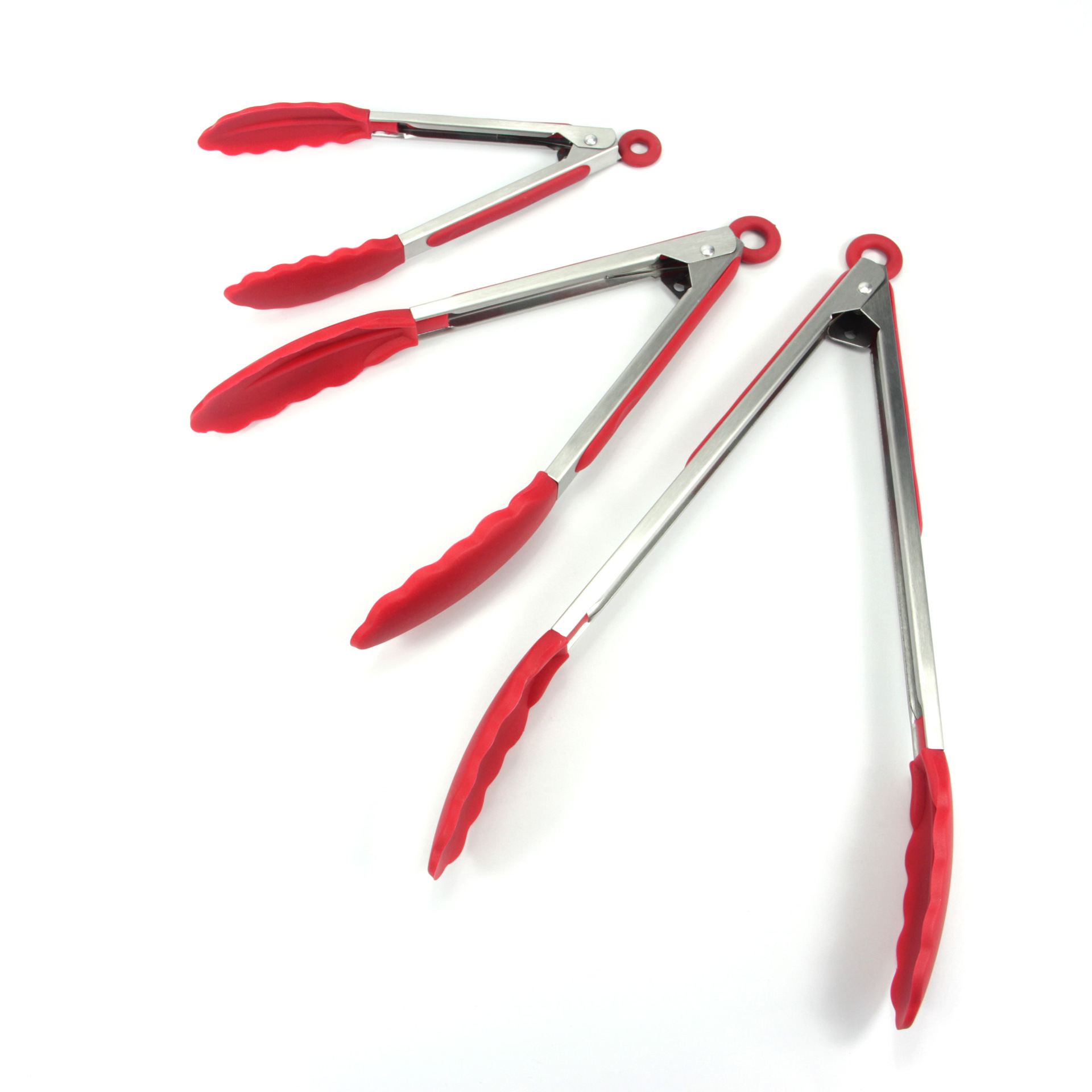 Clip de comida de silicona 7 pulgadas 9 pulgadas 12 pulgadas clip de comida de acero inoxidable resistente a altas temperaturas aislamiento de barbacoa clip de pan