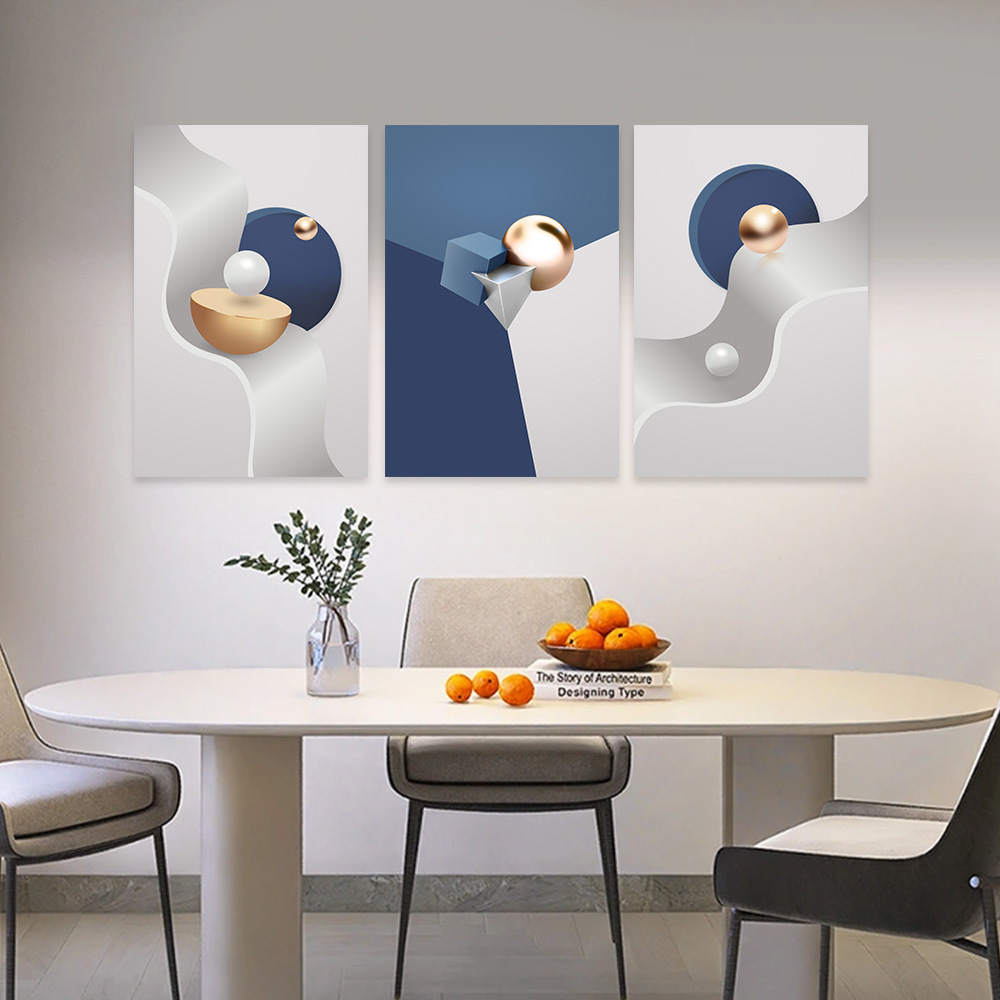 Amazon Modern Minimalist Living Room Decorative Painting Abstract Art Canvas Frameless Painting Factory Direct Sales Wholesale Painting Core