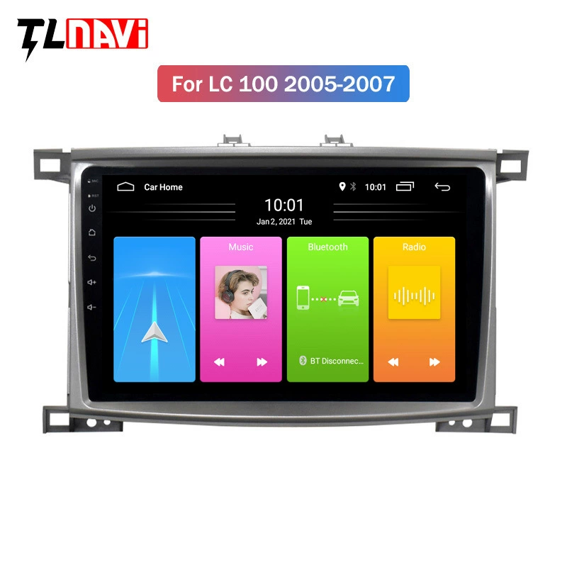 Продукты трансграничной торговли подходят для Toyota Rand Cool Luze LC100 05-07 Зарубежная радиочистка Bluetooth навигация для автомобиля