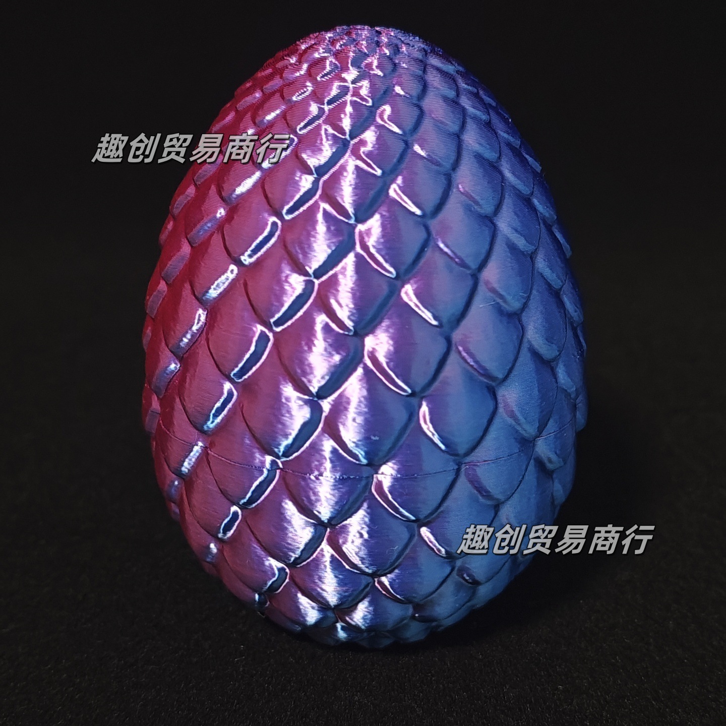 9.5CM 실크 파란색과 보라색 드래곤 알(단일 드래곤 알에는 드래곤이 포함되지 않음)
