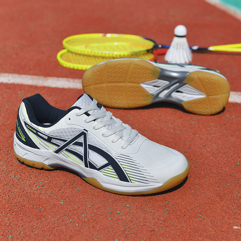 Nuevos zapatos de tenis de mesa transfronterizos primavera y otoño ventilados tenis antideslizante amortiguador zapatos de bádminton de estudiantes de secundaria juveniles
