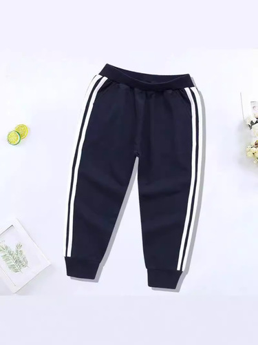 Kids' Pure Cotton School Uniform Pants: Versatile Spring & Autumn School Sweatpants—Comfortable, Double-Bar and Single-Bar Designs, Perfect for Older Children