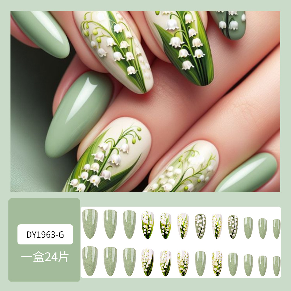 Uñas de uñas largas portátiles Parche de uñas postizas desmontables Sensación de alto nivel Venta al por mayor de uñas portátiles de venta caliente transfronterizas