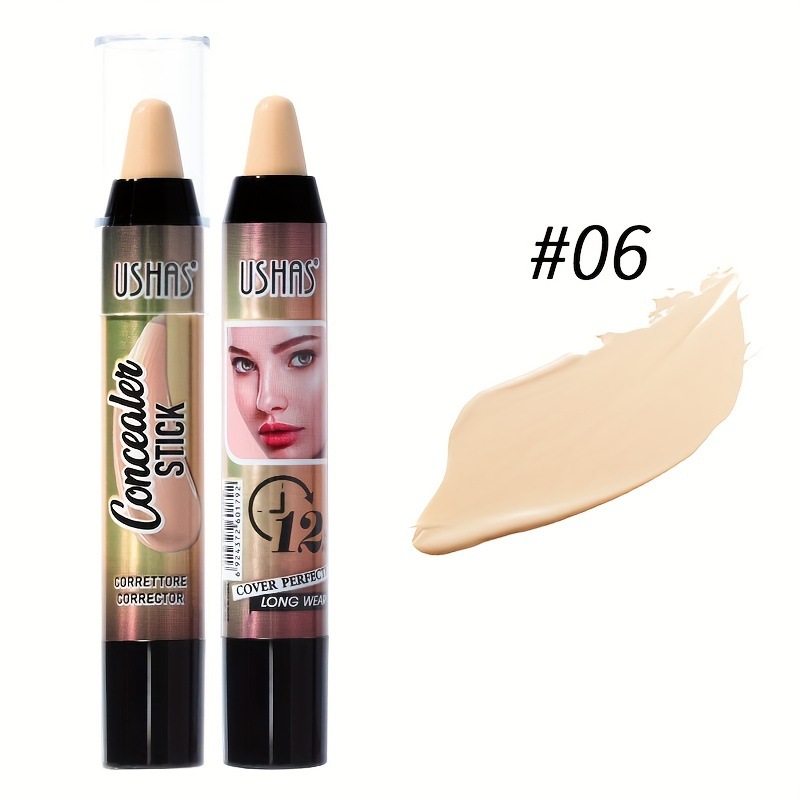 USHAS bloqueador de punto transfronterizo europeo y americano impermeable bloqueador facial contorno de maquillaje estereoscópico TP345B