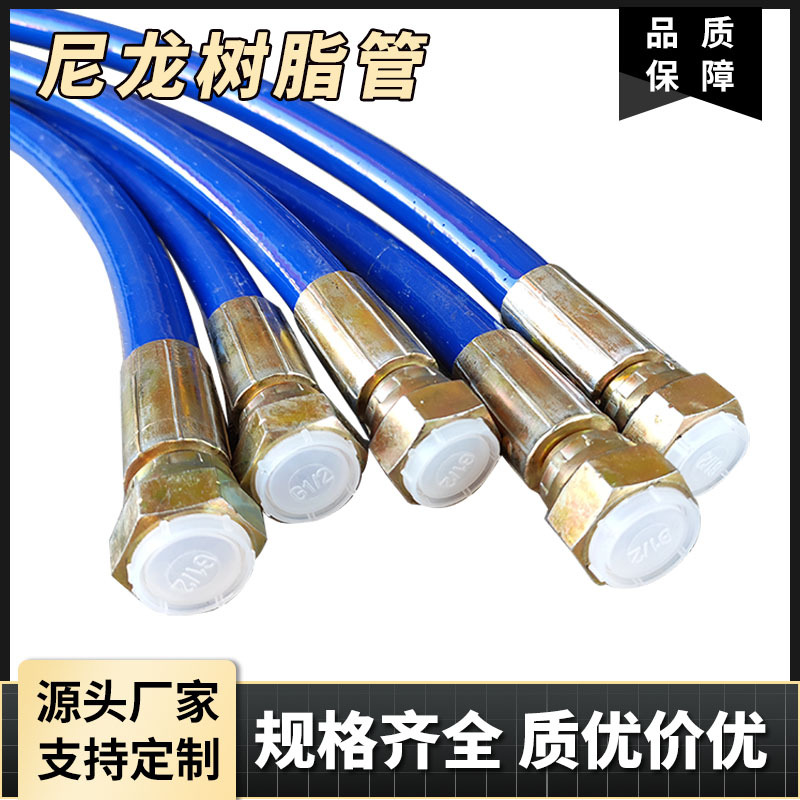 高压尼龙树脂管 测压管钢丝编织双联树脂管喷涂尼龙树脂管