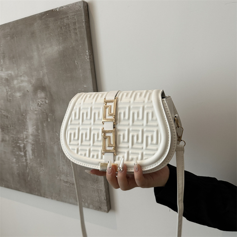 Nuevo retro bolso de impresión axilar 2024 nuevo bolso de moda femenina universal bolso de cadena de hombro