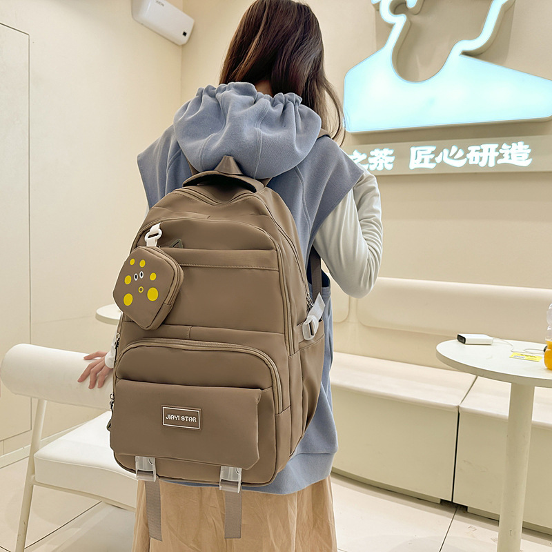 Mochila de tendencia de alta capacidad JIAYISTAR ocio estilo de la escuela de moda multifuncional mochila de estudiantes image 4