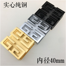 内径4.0CM黄铜内穿皮带扣内穿腰带扣四个G字黄铜扣头内穿铜扣头