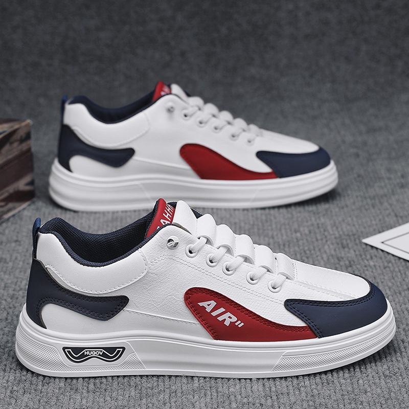 Zapatos de hombre primavera 2025 nuevos zapatos de moda zapatos blancos para estudiantes zapatos de skate casuales para hombres primavera