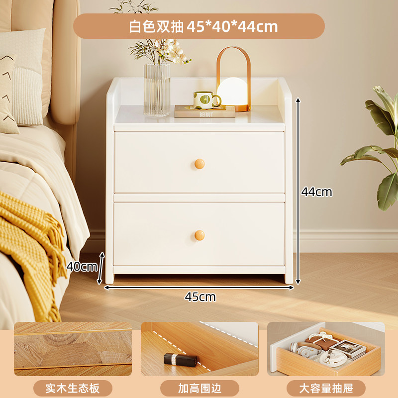 Mesita de noche simple, moderna y simple, pequeño armario de almacenamiento para el hogar, armario de almacenamiento, estante, dormitorio, habitación de alquiler image 48
