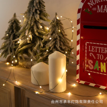 led圣诞树灯墨绿线遥控小彩灯铜线灯串100米串灯花环装饰灯氛围灯