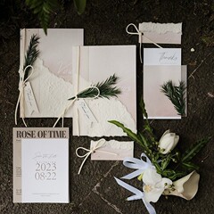 結婚式の小さな新鮮な宣誓カード、結婚式の新郎新婦の高級宣誓宣言ブック、ニッチなスピーチ告白ブック