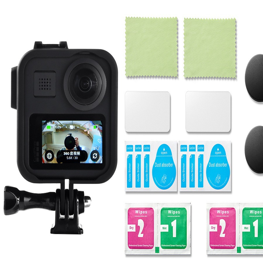Aplicable a la jaula del perro de Gopro MAX 360 ° VR cámara panorámica marco plástico marco protector gopro traje
