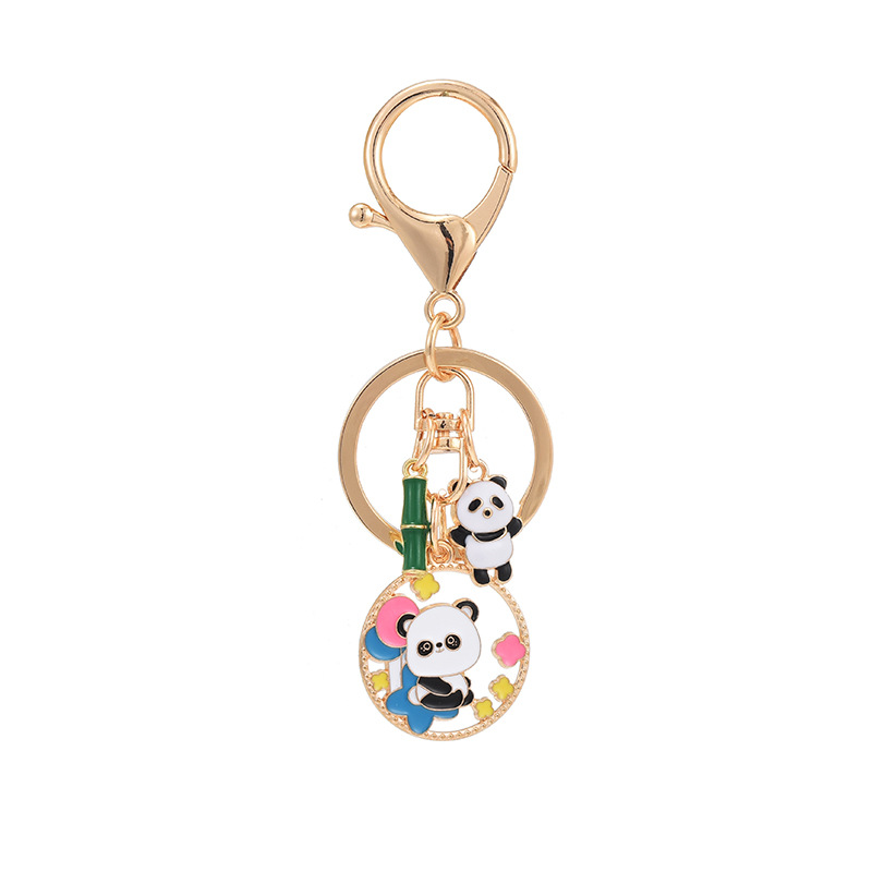 25g Weight Bag Pendant, Keychain Classification 1 Piece Quantity Holiday, Daily Occasion Metal Material Panda Pattern Unisex Gender Cute Style Cute Panda Metal Unisex Bag Pendant Keychain 13
