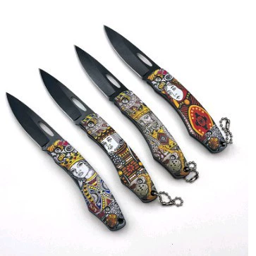 Складной фруктовый нож из нержавеющей стали, нож для пилинга, острый, безопасный, портативный, складной нож, ключ, уличный походный нож, оптовая продажа