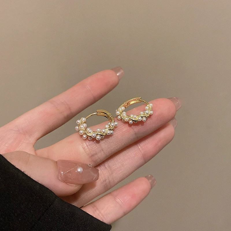 Серьги с Zircon из жемчуга, стиль роскоши, простой и элегантный дизайн