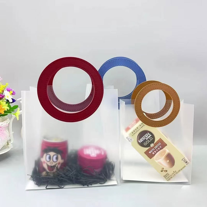 Bolsas de regalo PP mate mate mate mate personalizado bolsas de dulces personalizadas bolsas de cumpleaños transparentes al por mayor