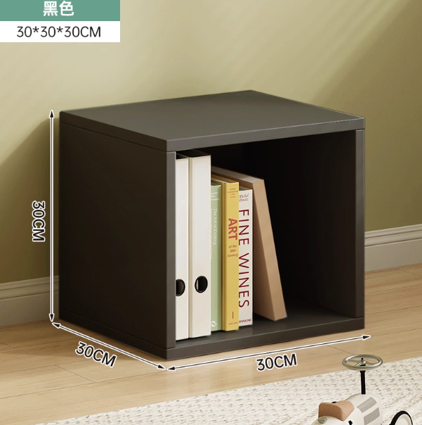 ★ DIY [문 없는 단층] 라이트 럭셔리 블랙 30*30*30cm