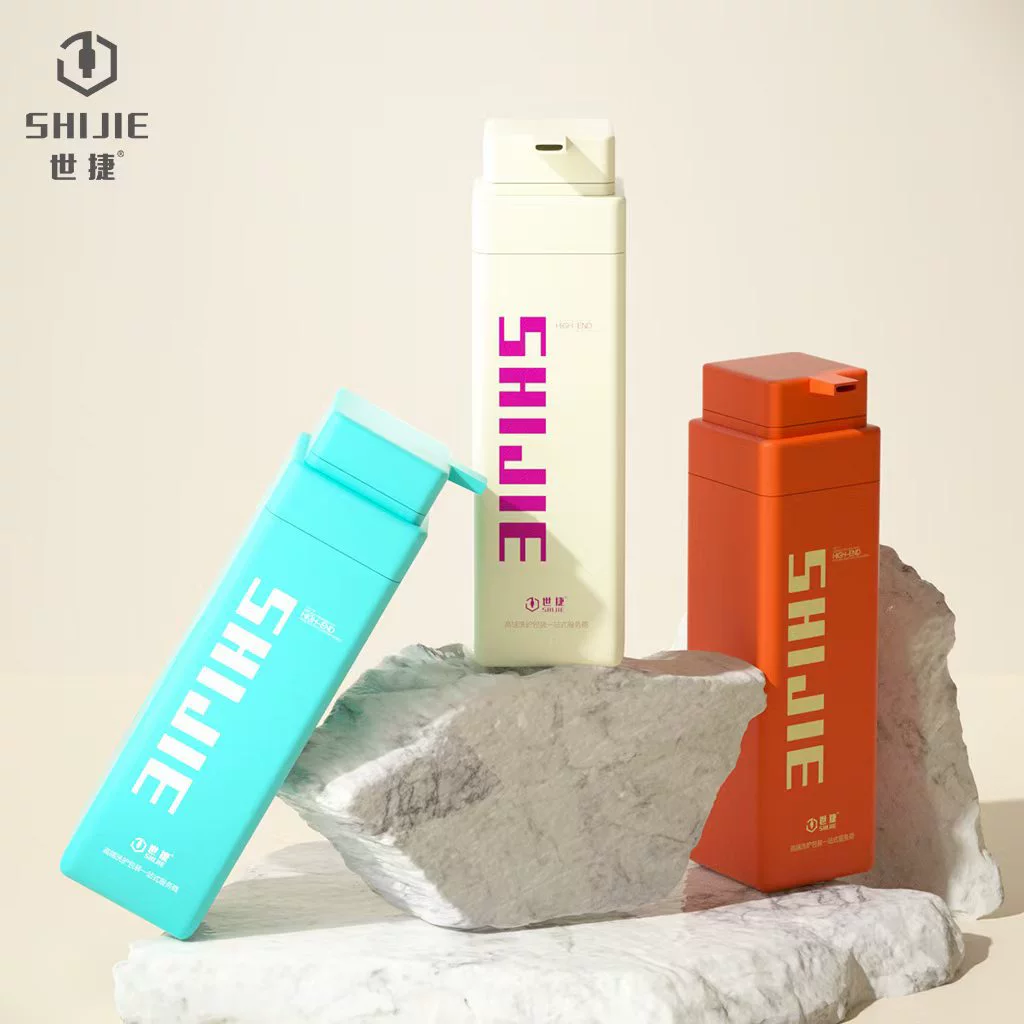 Флакон с помпой для душа и шампуня, индивидуальный дизайн, внешняя помпа, 500 мл/750 мл, большая емкость, ПЭТ-бутылка