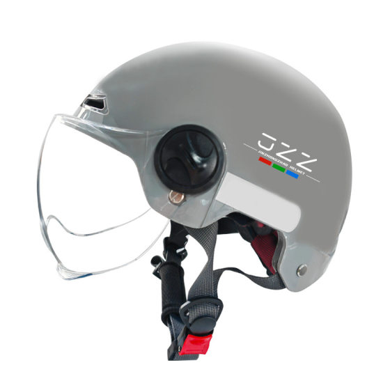 Golden bell jar new national standard electric car 3C certification helmet motorcycle helmet men's and women's half helmet can be customized with printed logo