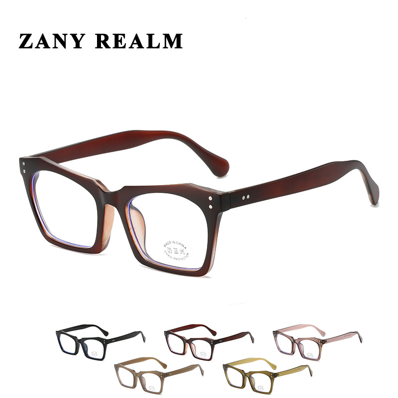 Nuevo ojo de gato retro cara llana Internet celebridad marco negro gafas de luz anti-azul personalidad Calle Cruz llano fabricante de Marco en stock