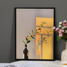ins风小众艺术装饰画餐厅挂画温馨玄关卧室床头摆画壁画拍照道具